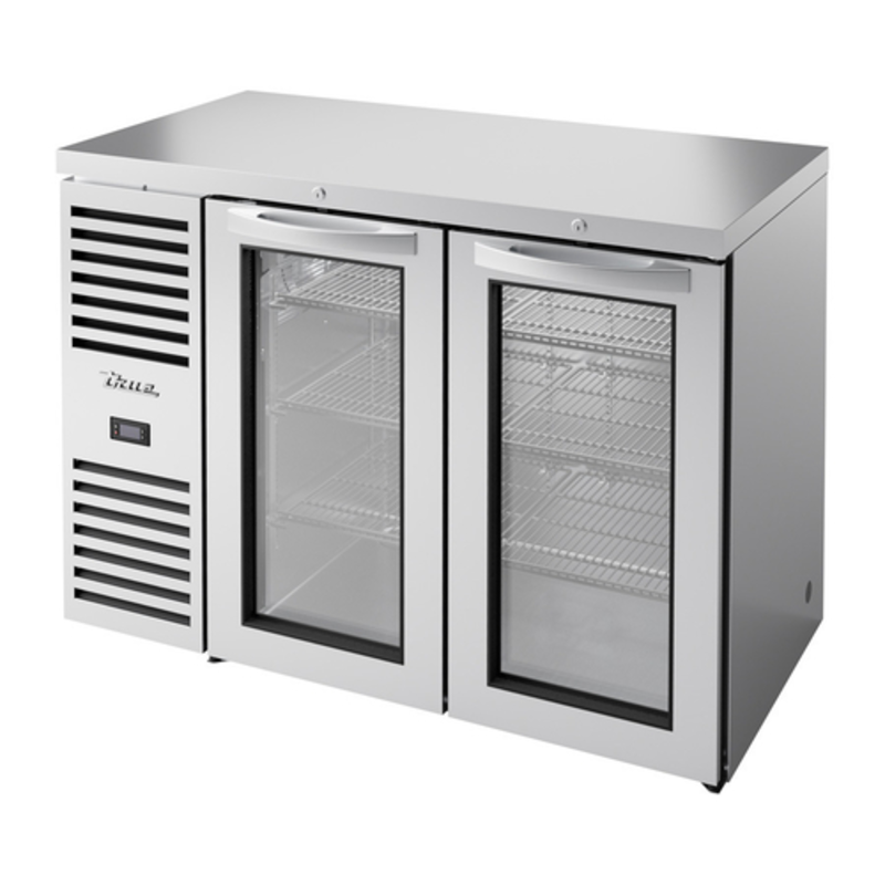 True TBR48-RISZ1-L-S-GG-1 48" Single-Zone Glass Door Back Bar Refrigerator