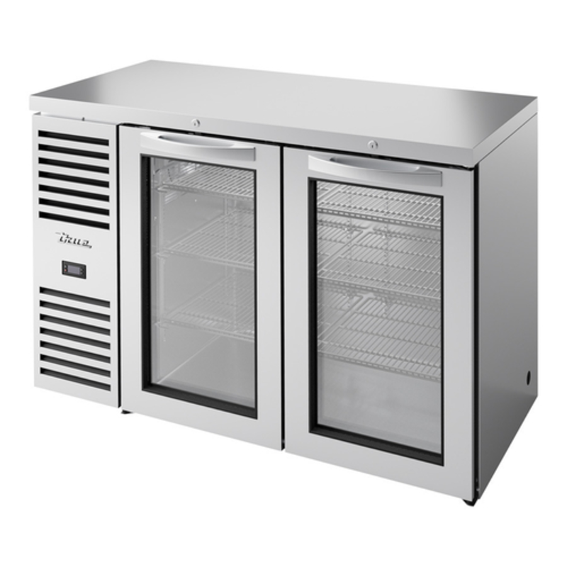 True Refrigeration TBR52-RISZ1-L-S-GG-1 52" Stainless Steel Glass Door Back Bar Cooler