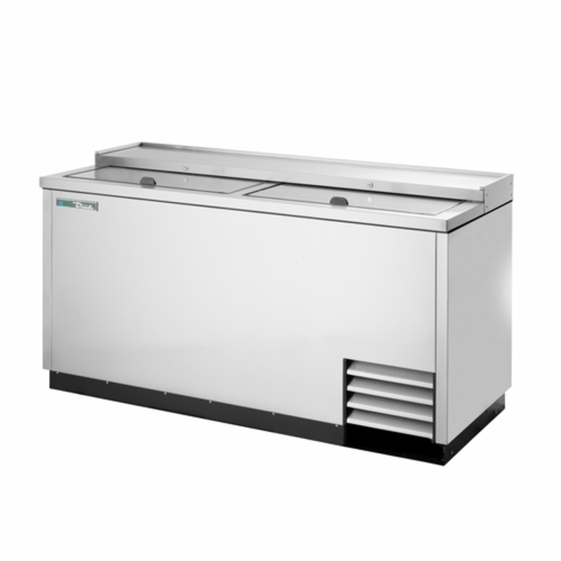 Refroidisseur de bouteilles horizontal haute capacité True Refrigeration TD-65-24-S-HC de 64,63 pouces