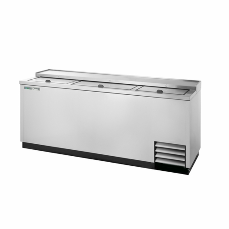 Refroidisseur de bouteilles à puits profond en acier inoxydable True Refrigeration TD-80-30-S-HC de 80 pouces