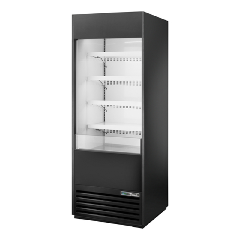 Réfrigérateur commercial ouvert vertical True TOAM-30-HC~NSL01 de 30 pouces avec rideau d'air
