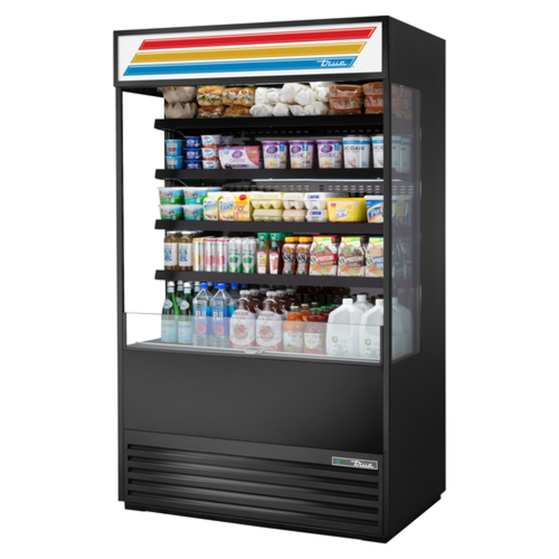 Réfrigérateur vertical ouvert True Refrigeration TOAM-48GS-HC~TSL01, 48 pouces, parois vitrées