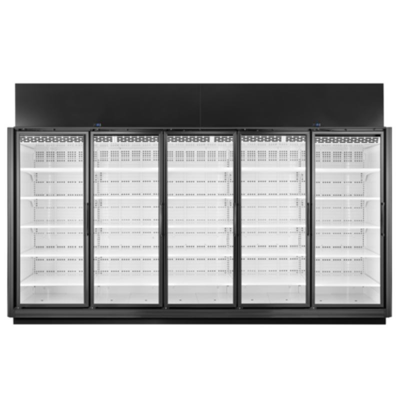 True TRM5M-NN-BLK-WHT-1BLKLLLLL-4 159-Inch 5-Door Glass Merchandiser Refrigerator