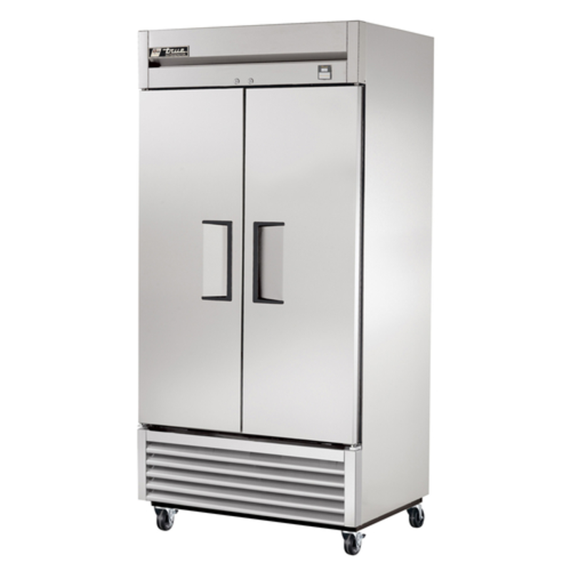 Réfrigérateur de comptoir True TS-35-HC en acier inoxydable à 2 portes – 99,06 cm