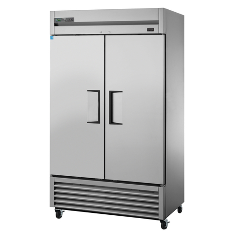 Réfrigérateur commercial en acier inoxydable True Refrigeration TS-43-HC à deux portes, 47 pouces