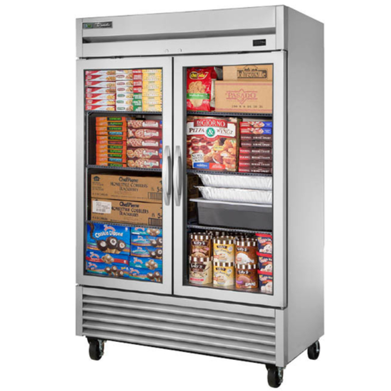 True T-49FG-FLX-HC~FGD01 54-Inch Dual-Function Glass Door Reach-In Refrigerator and Freezer