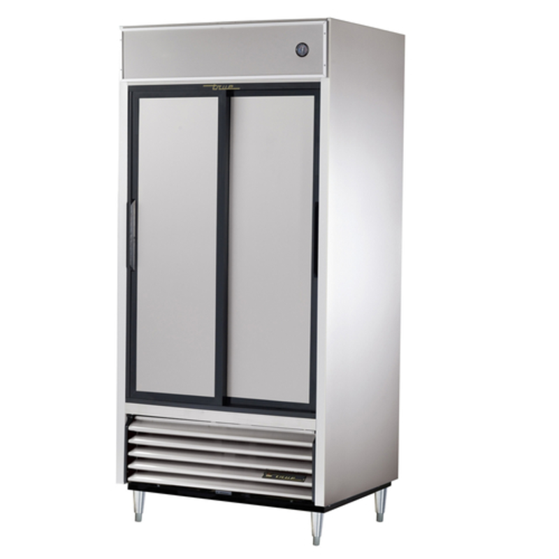 Réfrigérateur commercial à portes coulissantes pleines True TSD-33-HC de 39,5 pouces