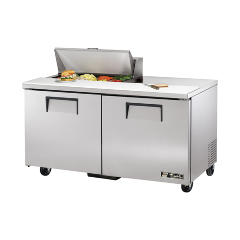 True TSSU-60-08-HC 60-Inch Commercial Sandwich and Salad Refrigerated Prep Station