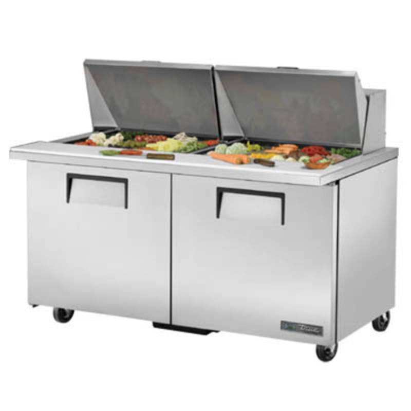 Table de préparation réfrigérée Mega Top True TSSU-60-24M-B-ST-HC de 153,4 cm