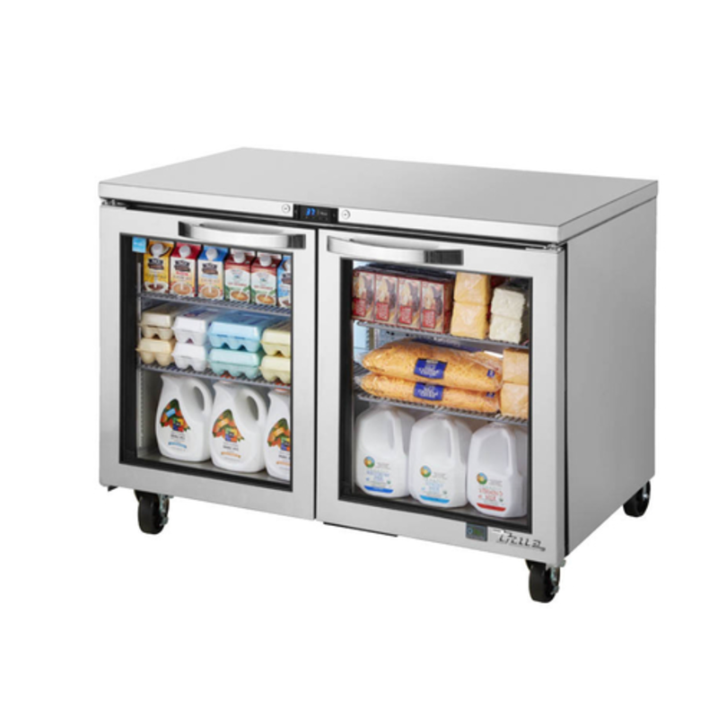 Réfrigérateur de comptoir à porte vitrée True Refrigeration TUC-48G-HC~SPEC3 série Spec de 48 pouces