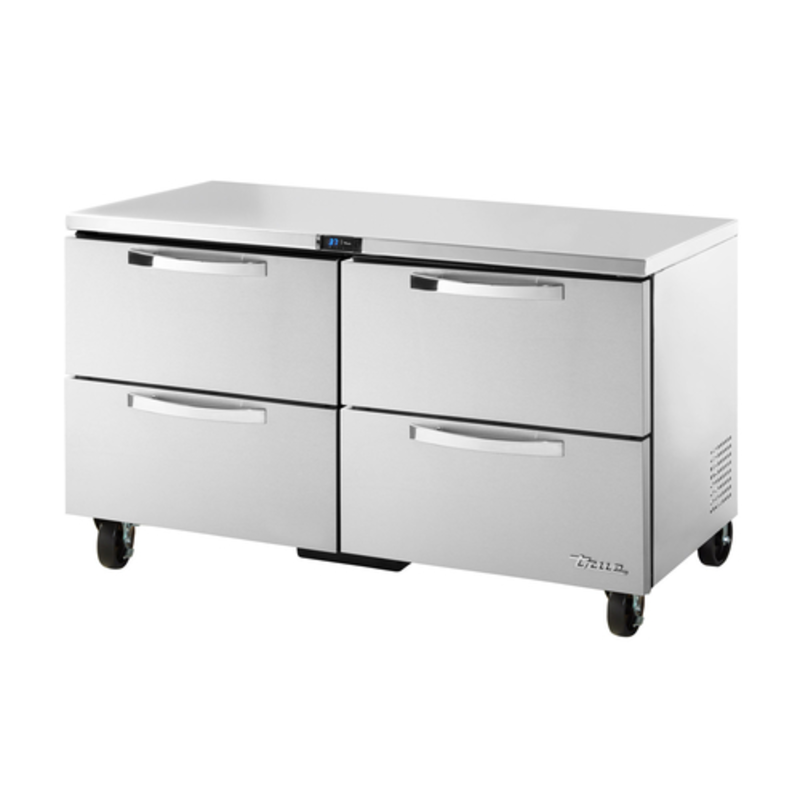 Réfrigérateur commercial de comptoir True TUC-60D-4-HC~SPEC3 de 60 pouces à 4 tiroirs