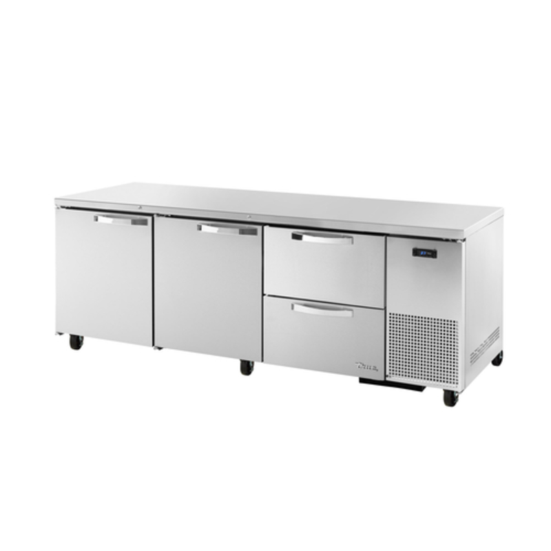 Réfrigérateur sous comptoir True TUC-93D-2-HC~SPEC3 de 93 pouces de la SÉRIE SPEC, profond, avec portes et tiroirs