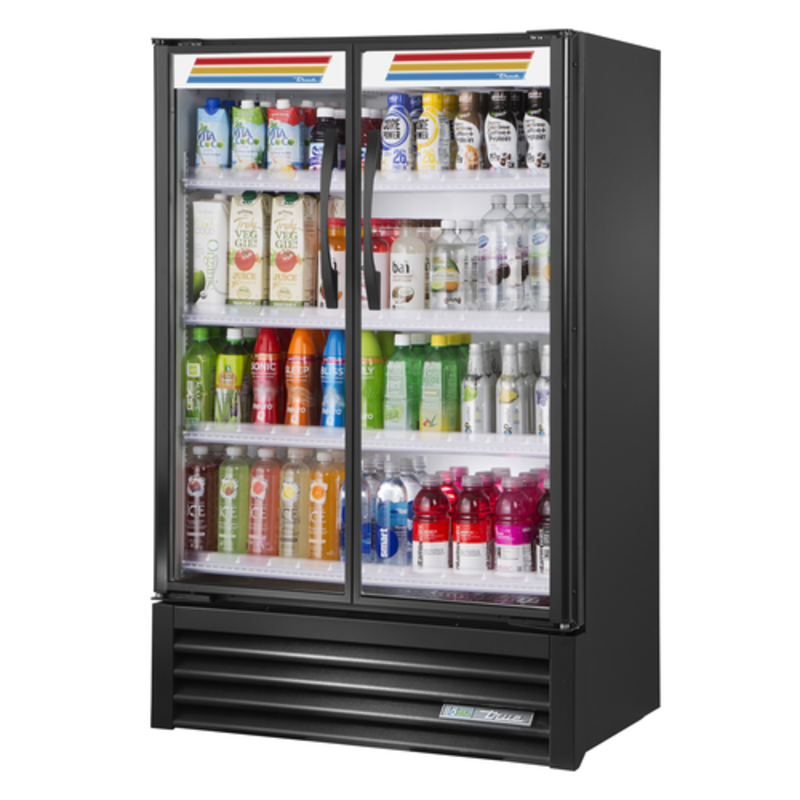 True TVM-36SL-HC~VM03 36-Inch Two-Door Slim Glass Refrigerated Merchandiser
