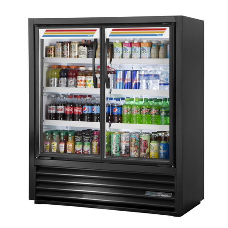 Vitrine réfrigérée True TVM-48SL-54-HC~VM01, Slim Line, 47 pouces, porte vitrée, noire