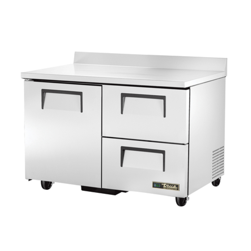 Réfrigérateur de comptoir commercial True TWT-48D-2-HC de 48 pouces à 1 porte et 2 tiroirs