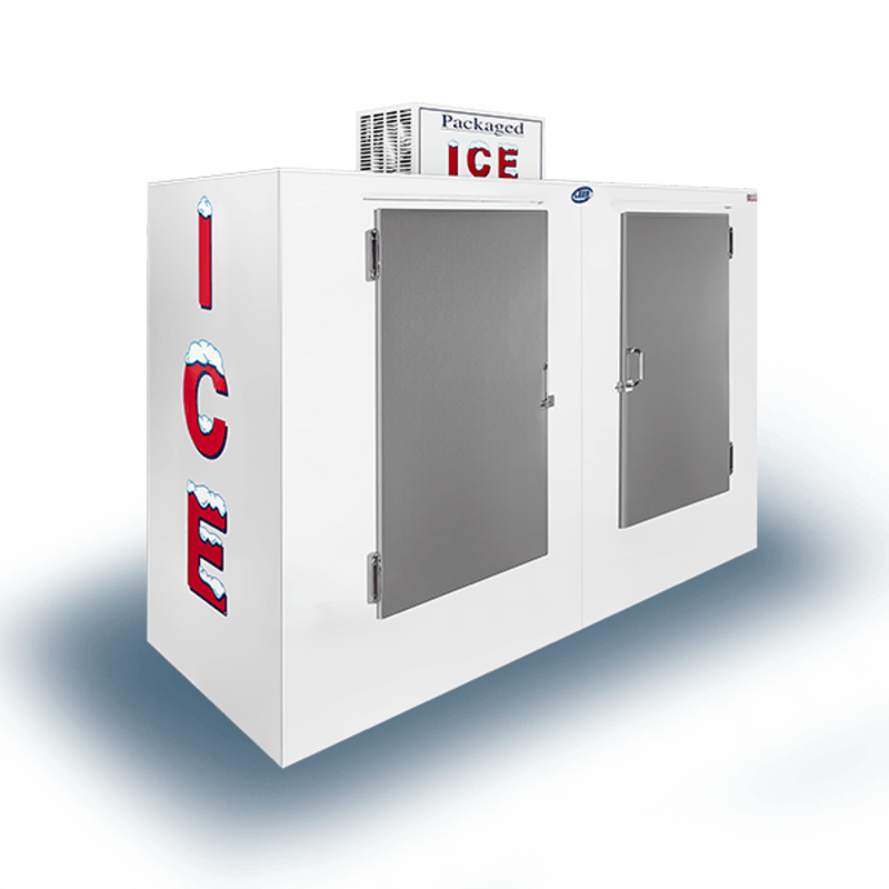 Réfrigérateur commercial d'extérieur Leer L100UCSP de 2,83 m³ avec portes battantes pleines
