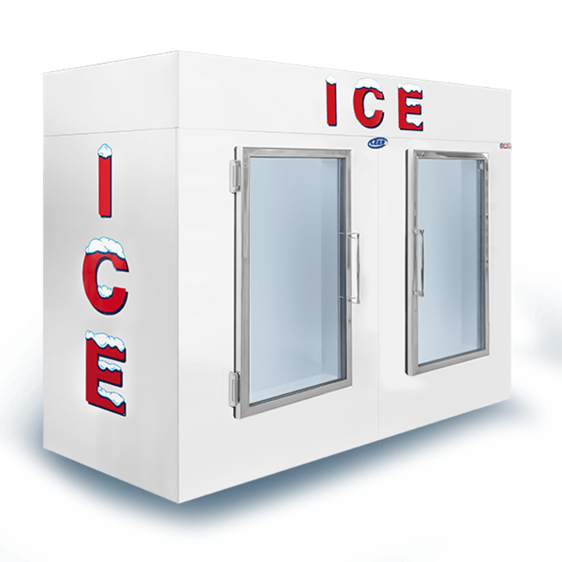 Leer L100UCGP 100 Cu. Ft. 94" Wide Indoor Ice Merchandiser Unit