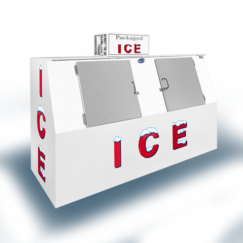 Leer L075SASP 75 pi³ Distributeur extérieur de glace à façade inclinée - 94 po