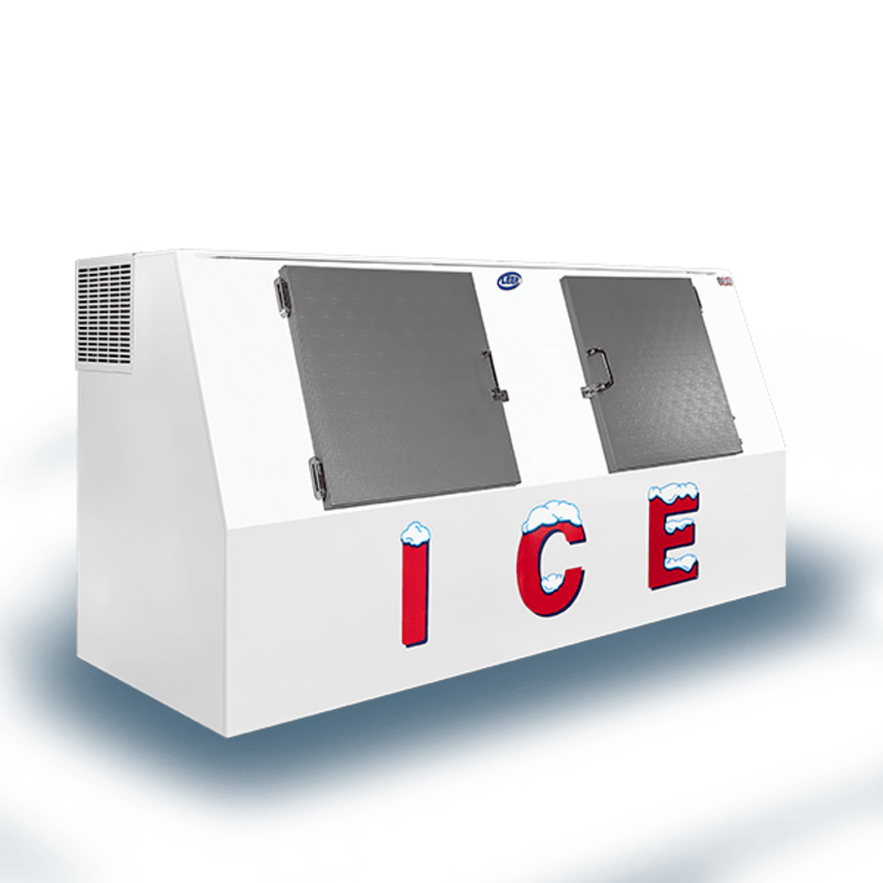 Leer L612LASP Distributeur de glace extérieur discret de 61 pi³ - 94 po