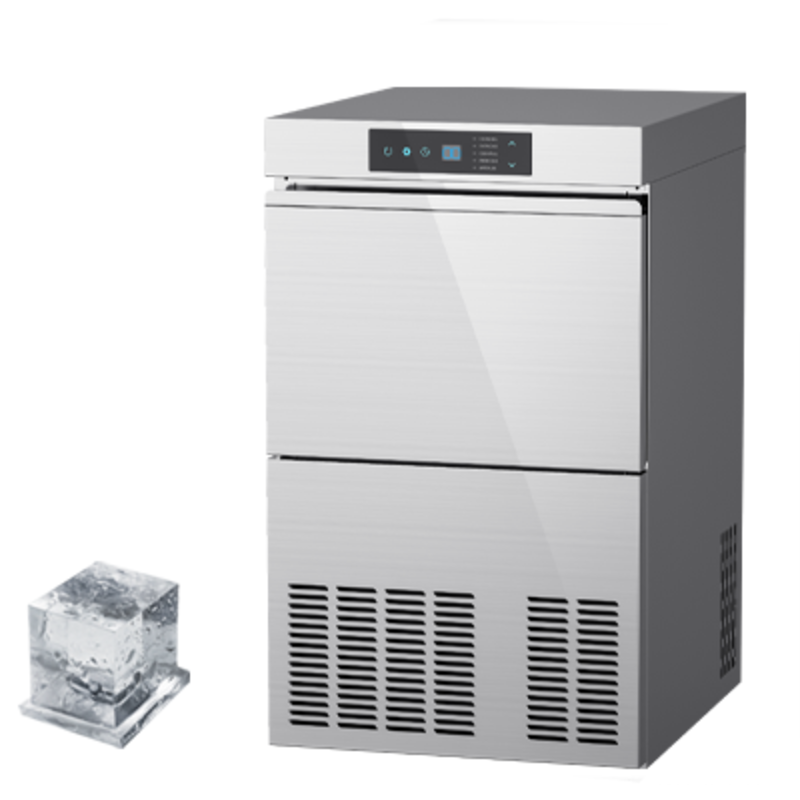 Ancaster ICE-130 Self-Contained Undercounter Ice Machine with 55 lb Bin - 17.7 Inch